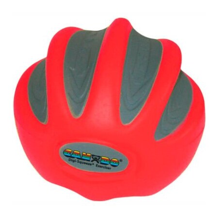 Fabrication Enterprises CanDo Digi-Squeeze Hand Exerciser, Small, Red, Light 26207